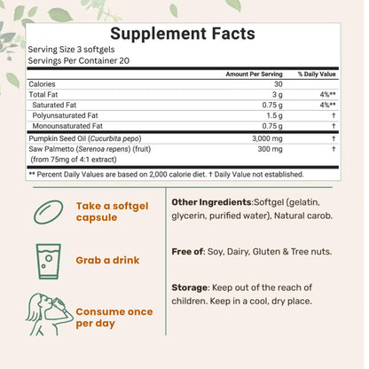 Pumpkin Seed Oil Softgels